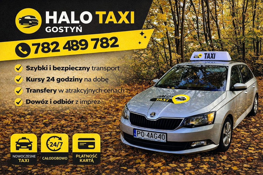 Zdjęcie na okładce dla Halo Taxi Gostyń 24/7